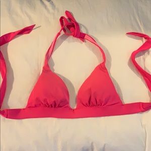 Pink bikini top